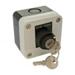 SELECTOR DE MULETILLA CON LLAVE EN CAJA PLASTICA 2 POSICIONE