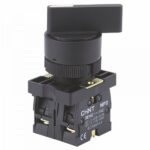 SELECTOR DE MULETILLA PLASTICA LARGA 2 POS SOSTENIDA 22MM
