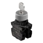 SELECTOR DE LLAVE 2POS 22/25MM NO 110VAC/10A 220VAC/5A
