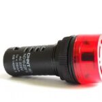 ZUMBADOR 110V AC/DC 22MM ROJO 50 LARGO ND16-22F AC/DC