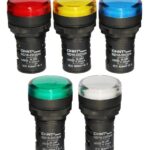 LUZ PILOTO 240V AC 22MM VERDE 50 LARGO ND16-22CS/4
