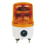 LAMPARA ESTROBOSCOPICA LED NARANJA 100X160MM CON BUZZER 240V