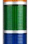 LUZ TORRE 56MM DIAMETRO 110VAC ROJA-VERDE FIJA-INT CON TUBO Y BASE