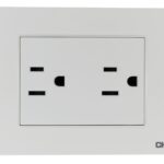 INTERRUPTOR NEW3-A11020  2-gang 3-pin socket 15A 125V