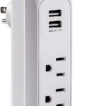 ADAPTADOR TOMA POLARIZADO DOBLE NEMA 5-15R + 2 SALIDAS USB 5VDC 2.1A 0-1301 FAMATEL