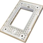 PLACA MORADA 3 GANG NEW3-V CHINT