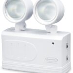 LAMPARA LED DE EMERGENCIA 2 FAROS LATERALES 10 LEDS 200 LUMENES 120-240V IP20 HASTA 50M2 DE ALCANCE 3/6 HORAS DE AUTONOMIA 24530 SEGURIMAX