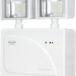 LAMPARA LED DE EMERGENCIA 2 FAROS LATERALES 56 LEDS 3000 LUMENES 120-240V IP23 HASTA 600M2 DE ALCANCE 3 HORAS DE AUTONOMIA 24777 SEGURIMAX