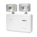 LAMPARA LED DE EMERGENCIA 2 FAROS LATERALES 48 LEDS 1200 LUMENES 120-240V IP65 HASTA 150M2 DE ALCANCE 3 HORAS DE AUTONOMIA 26568 SEGURIMAX