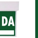 LAMPARA LED TIPO ROTULO SALIDA DE EMERGENCIA 2 CARAS 30 LUMENES 240X183X21MM 120-240V IP20 3 HORAS DE AUTONOMIA 25327 SEGURIMAX
