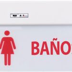 LAMPARA LED TIPO ROTULO BAÑOS 2 CARAS 65 LUMENES 296X191X25MM 120-240V IP20 1.5 HORAS DE AUTONOMIA 26301 SEGURIMAX