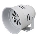 SIRENA ROTACION METALICA MOTOR 120V 120DB 128X160X135MM GRIS