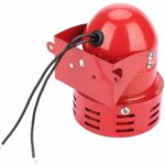 SIRENA ROTACION METALICA MOTOR 240V 95DB 75X82X83MM ROJA