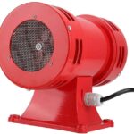 SIRENA ROTACION METALICA MOTOR 240V 150DB 115X145X165MM ROJA