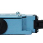 INTERRUPTOR FINAL DE CARRERA AZUL, BOTON/PIVOTE METALICO CON ROLDANA ELEVADA LATERAL, IP65, 1NO/1NC, 10A 250VAC, TM