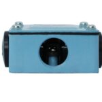 INTERRUPTOR FINAL DE CARRERA AZUL, BOTON/PIVOTE METALICO, IP65, 1NO/1NC 10A/250VAC, TM