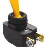 INTERRUPTOR DE CODILLO PALANCA PLASTICA 1P 6A 125A AMARILLO