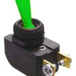 INTERRUPTOR DE CODILLO PALANCA PLASTICA 1P 6A 125A VERDE