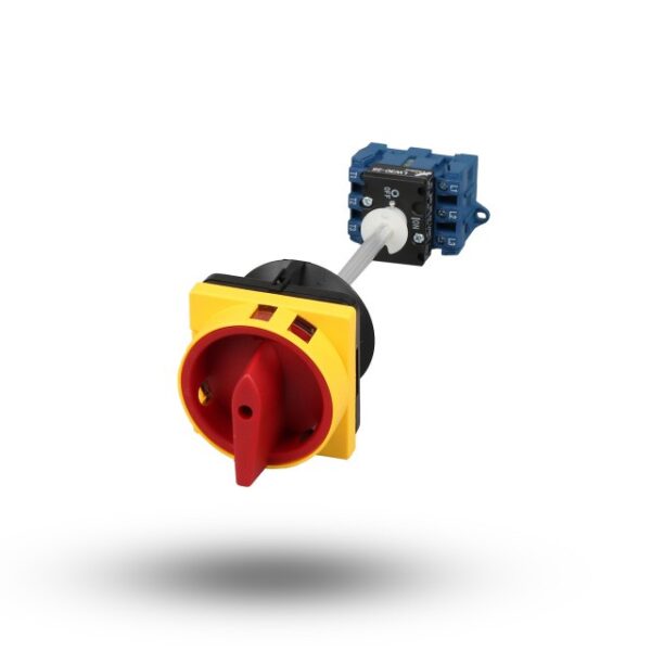 INTERRUPTOR ROTATIVO SEG.PTA ON-OFF 63A440V3P AM-AZ-RJ 64X64