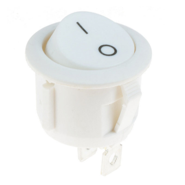 INTERRUPTOR ON-OFF. REDONDO BLANCO