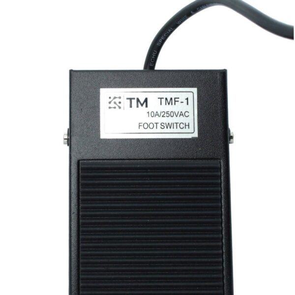 INTERRUPTOR DE PEDAL COMPACTO, NEGRO, 1PDT, 10A 250VAC IP54 MARCA TM