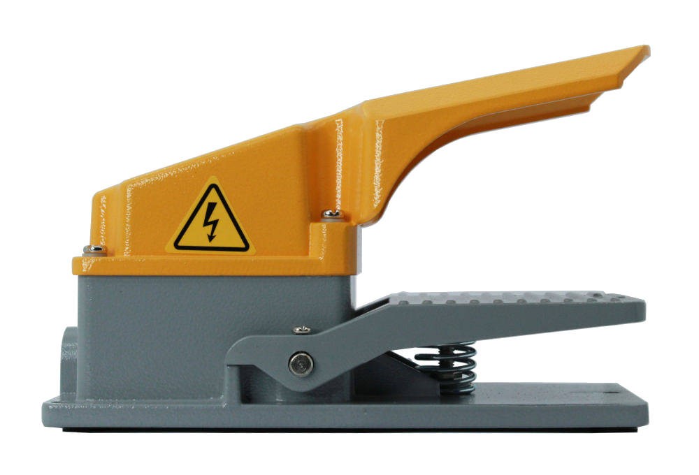 04-34-122_1.jpg INTERRUPTOR DE PEDAL USO PESADO, CON PROTECTOR DE SEGURIDAD SUPERIOR, 1PDT, 15A 250VAC, IP65 MARCA TM - Image 1