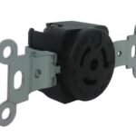 TOMACORRIENTE DE SEGURIDAD MEDIA VUELTA NEMA L6-15R EMPOTRABLE 15A 250V 2P+T UL