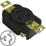 TOMACORRIENTE DE SEGURIDAD, MEDIA VUELTA, NEMA L5-30R EMPOTRABLE 30A 125V 2P+T, UL