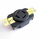 TOMACORRIENTE DE SEGURIDAD, MEDIA VUELTA, NEMA L15-20R EMPOTRABLE 20A 250V 3P+T, UL