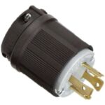 ENCHUFE CLAVIJA DE SEGURIDAD TIPO NEMA MARCA TM 3 POLOS + TIERRA CONFIGURACION L15-20P CORRIENTE MAXIMA 20 AMP VOLTAJE MAXIMO 250V CERTIFICADO UL