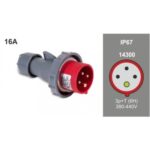CLAVIJA AEREA 32A 380-440 3P+T 6H IP67 14302 SPEEDPRO FAMATEL