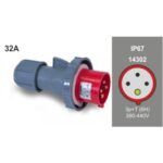 CLAVIJA AEREA 63A 380-440 3P+T 6H IP67 14304 SPEEDPRO FAMATEL