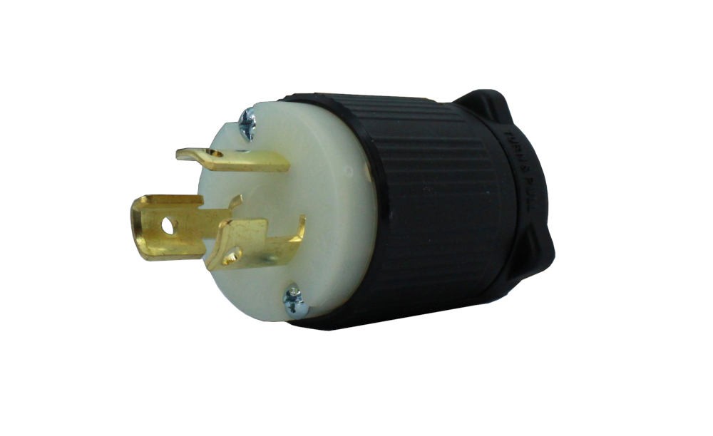 04-37-132_1.jpg CLAVIJA DE SEGURIDAD MEDIA VUELTA NEMA L5-15P 15A 125V 2P+T UL - Image 1