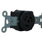 TOMACORRIENTE DE SEGURIDAD MEDIA VUELTA NEMA L5-15R EMPOTRABLE 15A 125V 2P+T UL