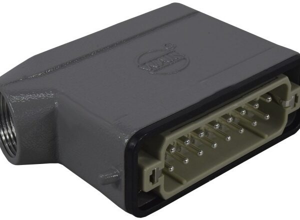 CONECTOR INDUSTRIAL 16 POLOS 10A 400V MACHO ENTRADA LATERAL