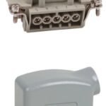 CONECTOR INDUSTRIAL 10 POLOS 16A 500V HEMBRA DE EXTENSION SALIDA POSTERIOR (REQUIERE MANGUITO PG16)