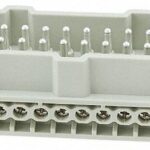 CONECTOR INDUSTRIAL 48 POLOS 16A 500V MACHO DE EXTENSION SALIDA LATERAL (REQUIERE MANGUITO PG29)