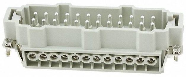 04-39-043_1.jpg CONECTOR INDUSTRIAL 48 POLOS 16A 500V MACHO DE EXTENSION SALIDA LATERAL (REQUIERE MANGUITO PG29) - Image 1