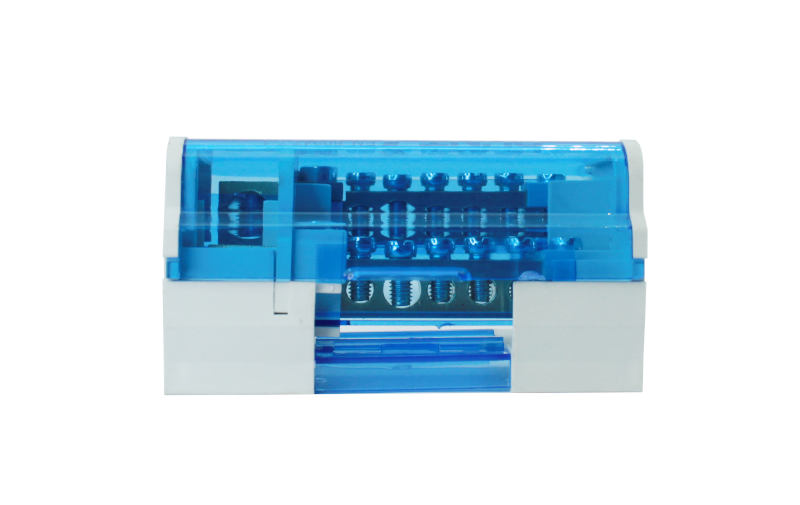 04-40-000_1.jpg CAJA DE DISTRIBUCION 2 POLOS, 125A, 500V, 5 X 2.5-6MM, 1 X 10-25MM, 1 X 10-35MM CADA BARRA - Image 1