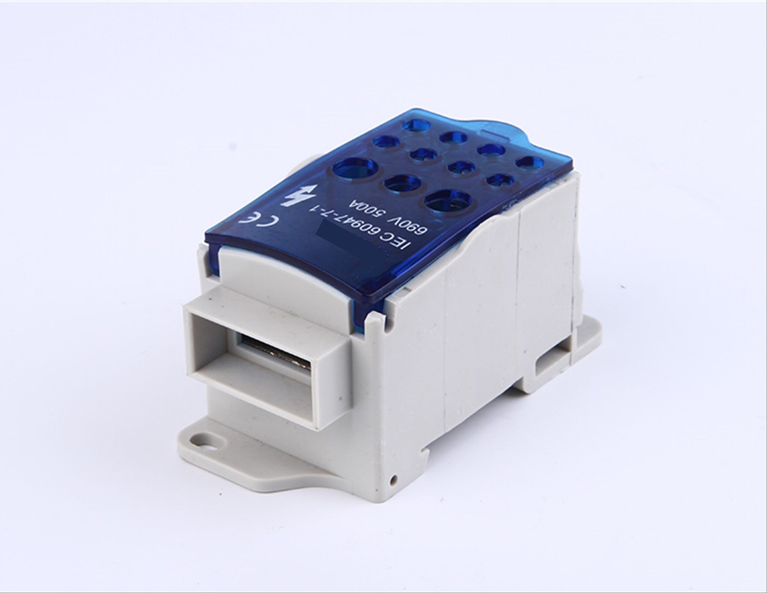 04-40-038_1.jpg BORNE DE DISTRIBUCION IEC 1 ENTRADA BARRA 8X24MM 11 SALIDAS 4 X 2.5-10MM2 + 5 X 6-16MM2 + 2 X 6-35MM2 690V 500A MARCA TM - Image 1