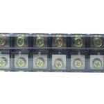 REGLETA DE POLICARBONATO NEGRA 12 POLOS 100A (25MM2) 600V 100GRADOS TAMAÑO 35X285X43MM