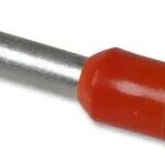 TERMINAL DE PIN HUECO PARA CABLE 12AWG FORRO NARANJA PAQ 100 UNIDS