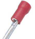 TERMINAL DE PIN SOLIDO PARA CABLE 22-16AWG FORRO ROJO PAQ 100 UNIDS