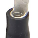 TERMINAL DE OJO (5MM DIA) PARA CABLE 14-12AWG FORRO NEGRO PAQ 100 UNIDS