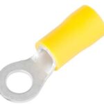 TERMINAL DE OJO (5MM DIA) PARA CABLE 12-10AWG FORRO AMARILLO