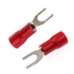 TERMINAL DE HORQUILLA (3MM) PARA CABLE 22-16AWG FORRO ROJO