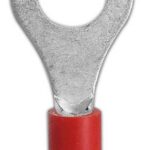 TERMINAL ANILLO ROJO 1/8 22-16 PAQ 100 UNIDS