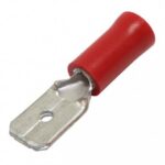 TERMINAL CABLE MACHO NO 22-16 FASTON FORRO ROJO PAQ 100 UNIDS