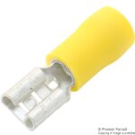 TERMINAL CABLE HEMBRA NO 12-10 AMARILLO AISLADA