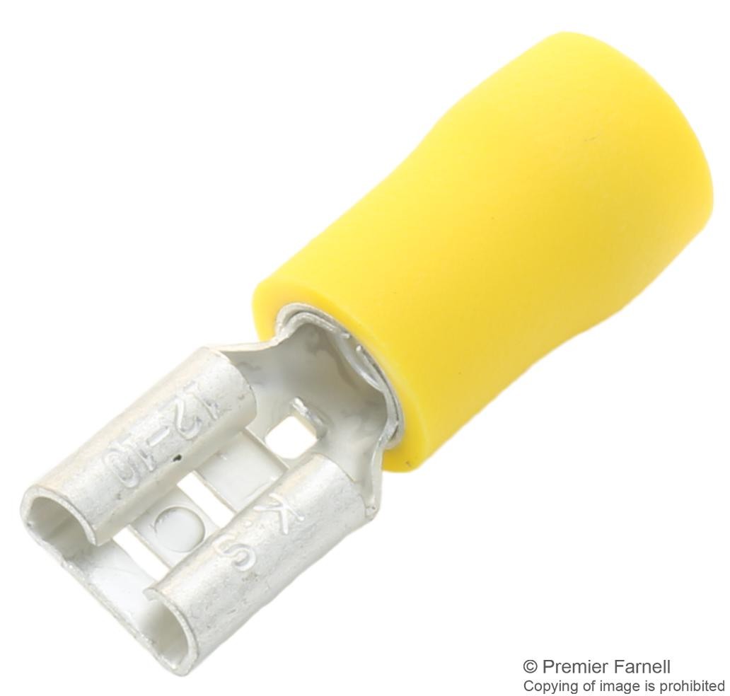 04-45-039_1-2.jpg TERMINAL CABLE HEMBRA NO 12-10 AMARILLO AISLADA - Image 1